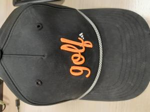 CAPPELLO SPORTIVO NERO MARCA ADIDAS SCRITTA &quot;GOLF&quot;