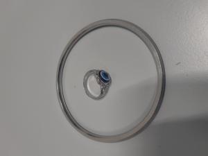 CS764/2024 SILVER HARD BRACELET AND SILVER EYE RING