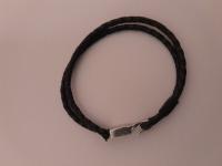 BLACK RUBBER BRACELET