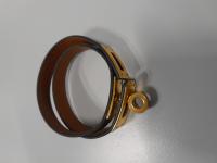BLACK LEATHER WOMAN BRACELET