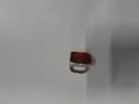 CS756/2024 SILVER AND ORANGE COLORED RING