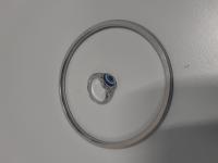 CS764/2024 SILVER HARD BRACELET AND SILVER EYE RING