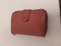 CS2079/2026 'HEXAGONA' RED LEATHER WALLET