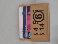 CS461/2024 PORTA CARTE BEIGE IN PELLE//RIF.460/2024 BORSA PAGLIA